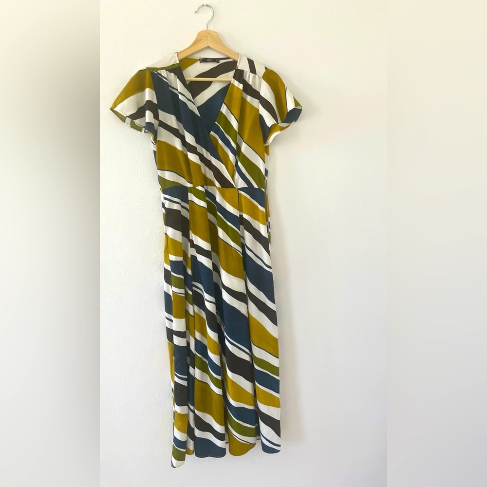 MANGO Striped Dress